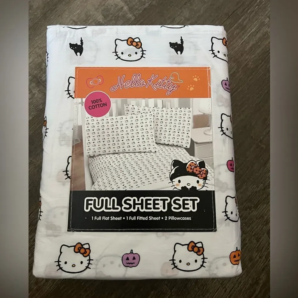 Hello Kitty Halloween Full Size Sheet Set